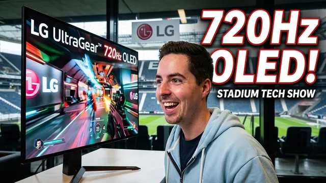 720 Hz OLED, neue Monitore & Stadion-Vibes – LG Convention 2026 im Eintracht Frankfurt Stadion