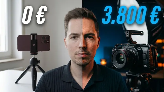 YouTube-Equipment: 0 € vs. 3.800 €